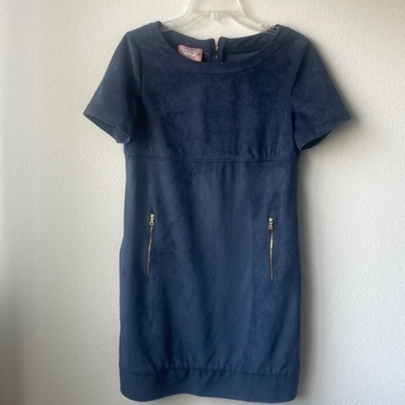Phoebe Couture Dress Size 10 Muted Blue Softgirl Style Utilitarian